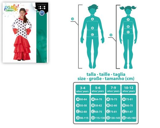 Disfraz flamenca infantil