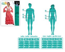 Disfraz flamenca rojo adulta