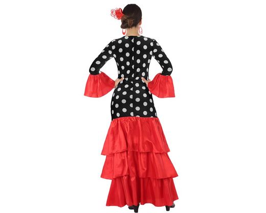 Disfraz flamenca rojo adulto