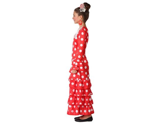 Disfraz flamenca rojo infantil