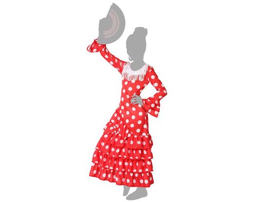 Disfraz flamenca rojo infantil