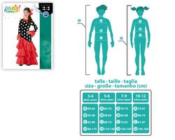 Disfraz flamenca rojo infantil