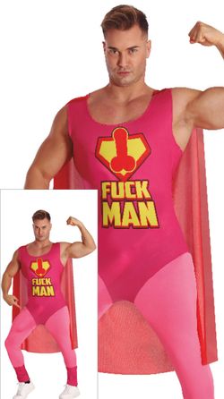 Disfraz Fuckman hero adulto