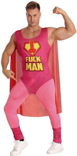 Disfraz Fuckman hero adulto