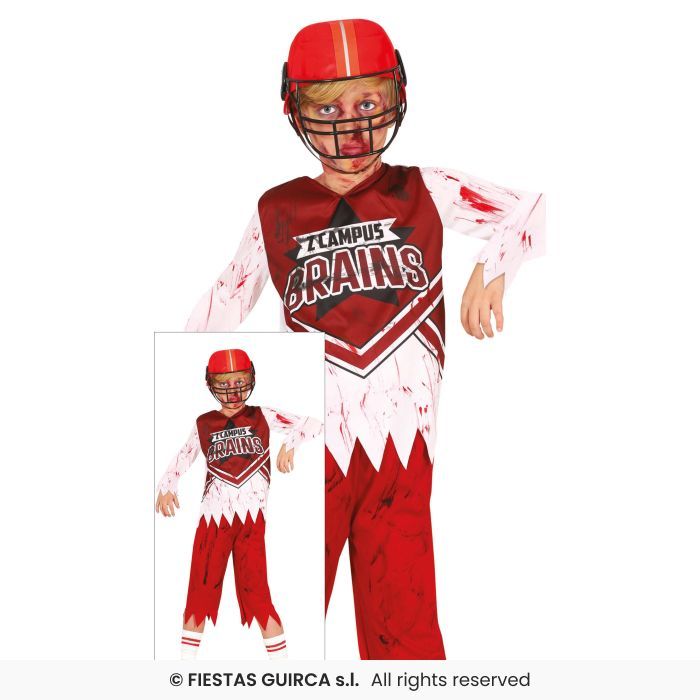 Disfraz futbol americano-rugby zombi Talla 10-12