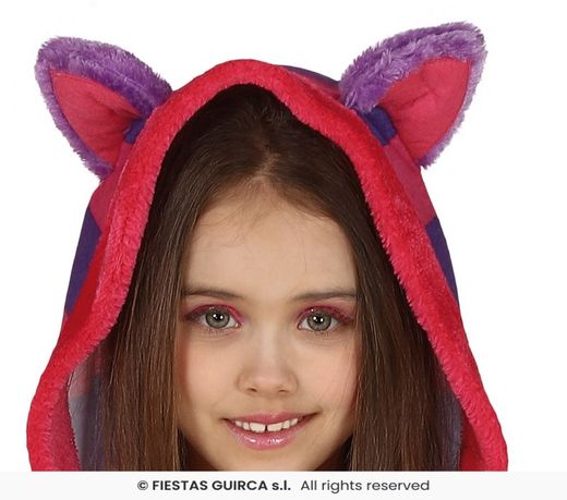 Disfraz Gato lila alicia en el pais de las maravillas infantil