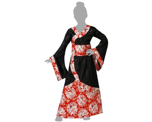 Disfraz geisha negro infantil
