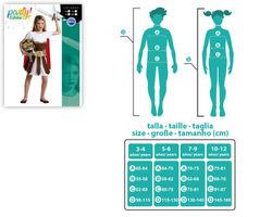 Disfraz gladiadora infantil