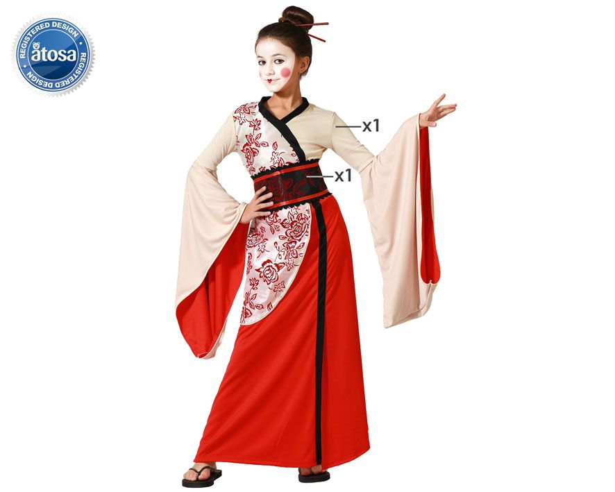 Disfraz Gueisa japonesa infantil