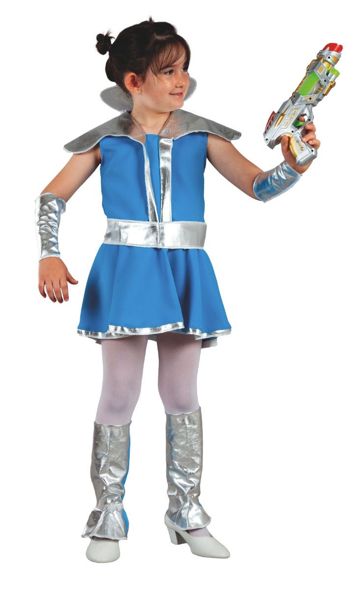 Disfraz Guerrera Galáctica del espacio infantil