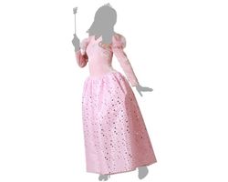 Disfraz Hada madrina Rosa adulta
