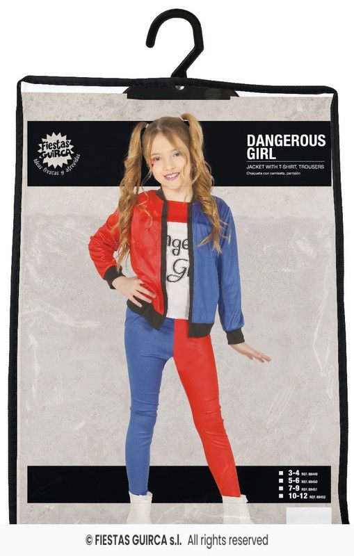 Disfraz infantil de harley queen