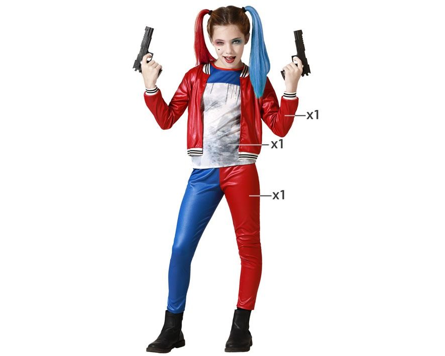 Disfraz Harley Quinn infantil 3-4 años