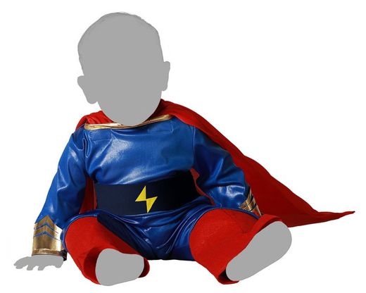 Disfraz heroe comic bebé
