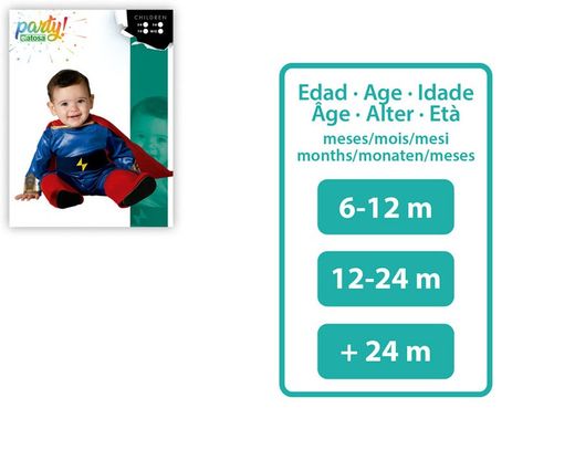 Disfraz heroe comic bebé