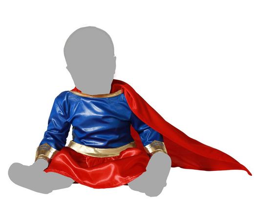 Disfraz heroe comic niña bebé