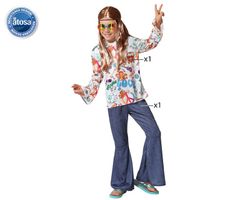 Disfraz hippie infantil