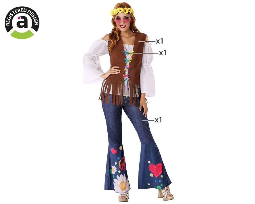 Disfraz Hippie Mujer ML