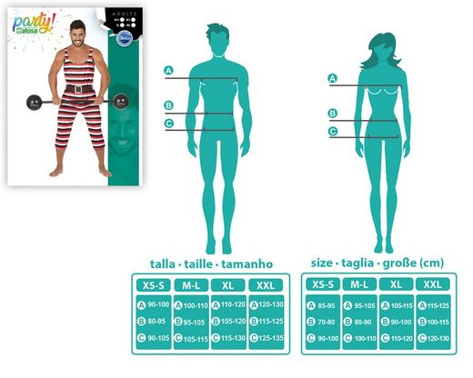 Disfraz hombre forzudo