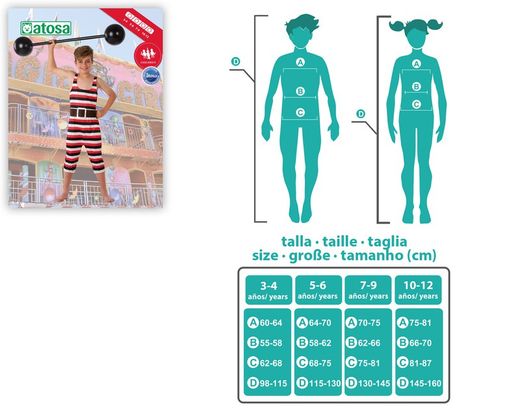 Disfraz hombre forzudo infantil