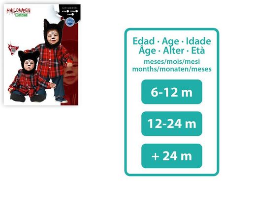 Disfraz hombre lobo bebe