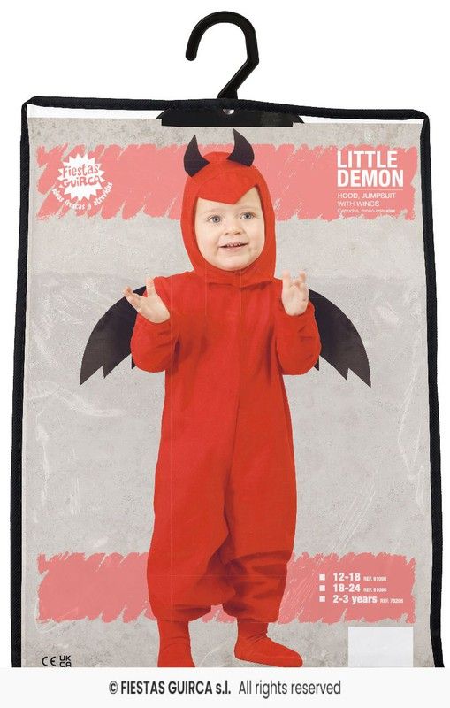 Disfraz infantil de diablillo bebé