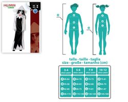 Disfraz infantil de monja muerta