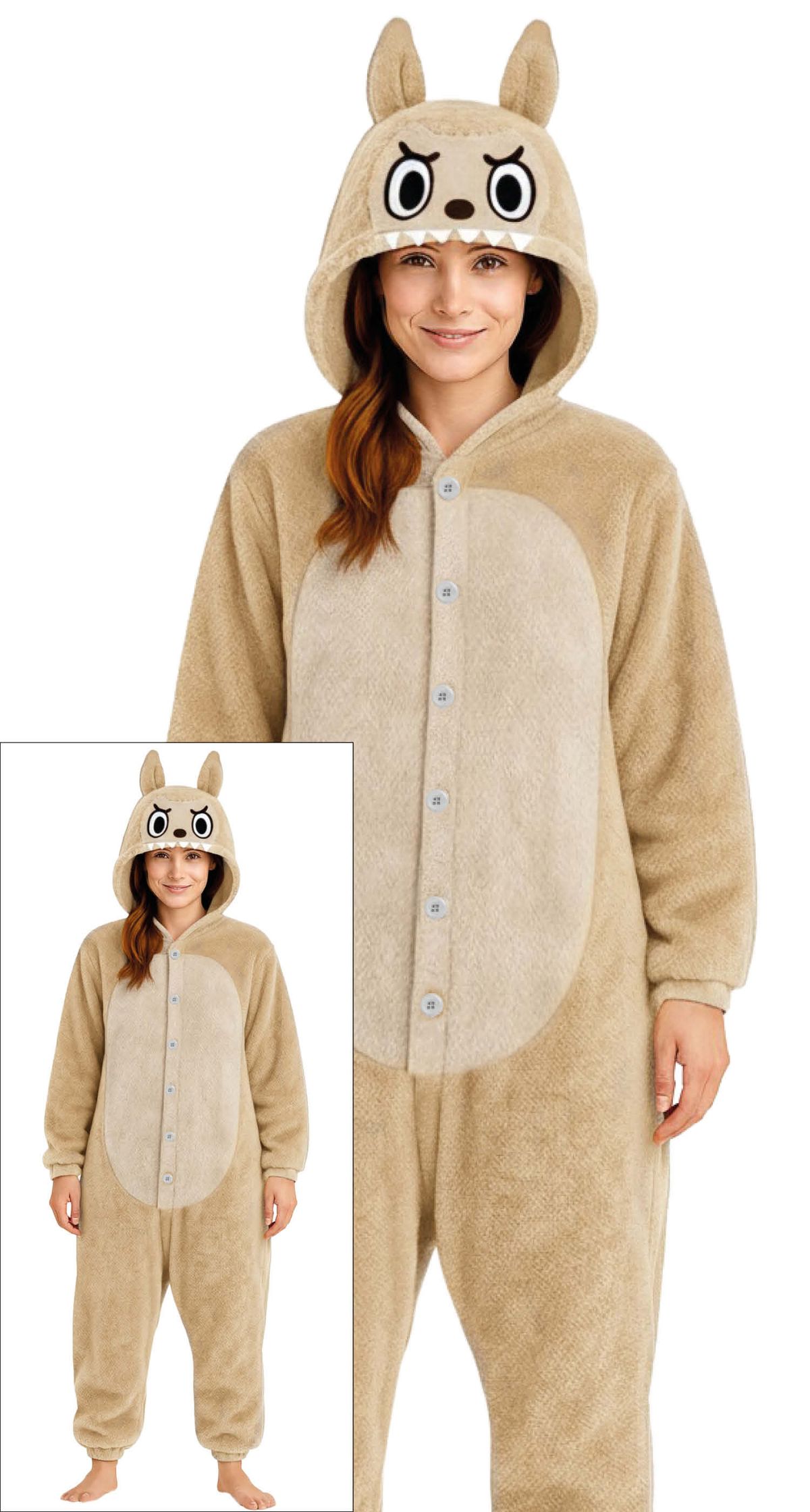 Disfraz Lulu monster pyjama beig (la bubu) L