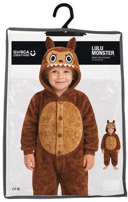 Disfraz Lulu monster pyjama marrón infantil (la bubu)