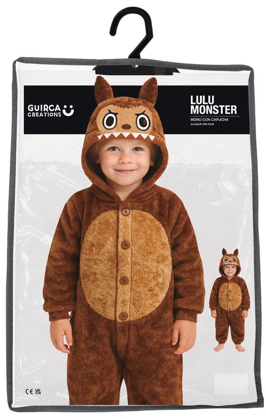 Disfraz Lulu monster pyjama marrón infantil (la bubu)