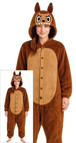 Disfraz Lulu monster pyjama marrón (la bubu)