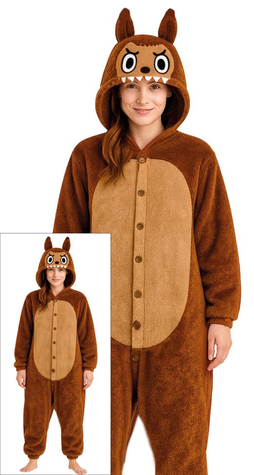 Disfraz Lulu monster pyjama marrón (la bubu)