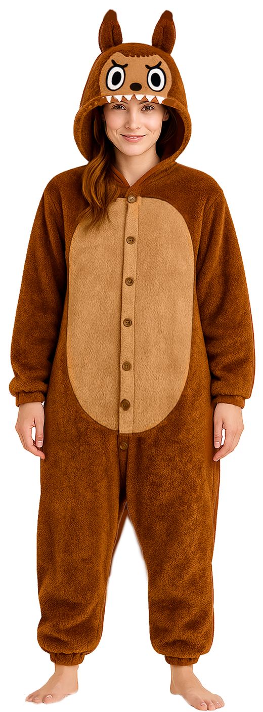 Disfraz Lulu monster pyjama marrón (la bubu)