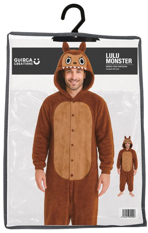 Disfraz Lulu monster pyjama marrón (la bubu)