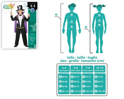 Disfraz mago niño infantil