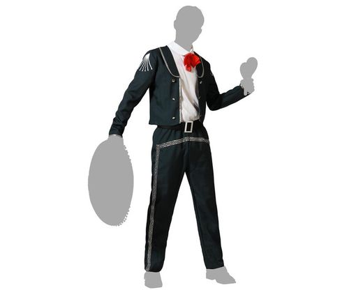 Disfraz mariachi negro hombre