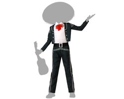 Disfraz mariachi negro infantil