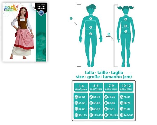 Disfraz mesonera infantil