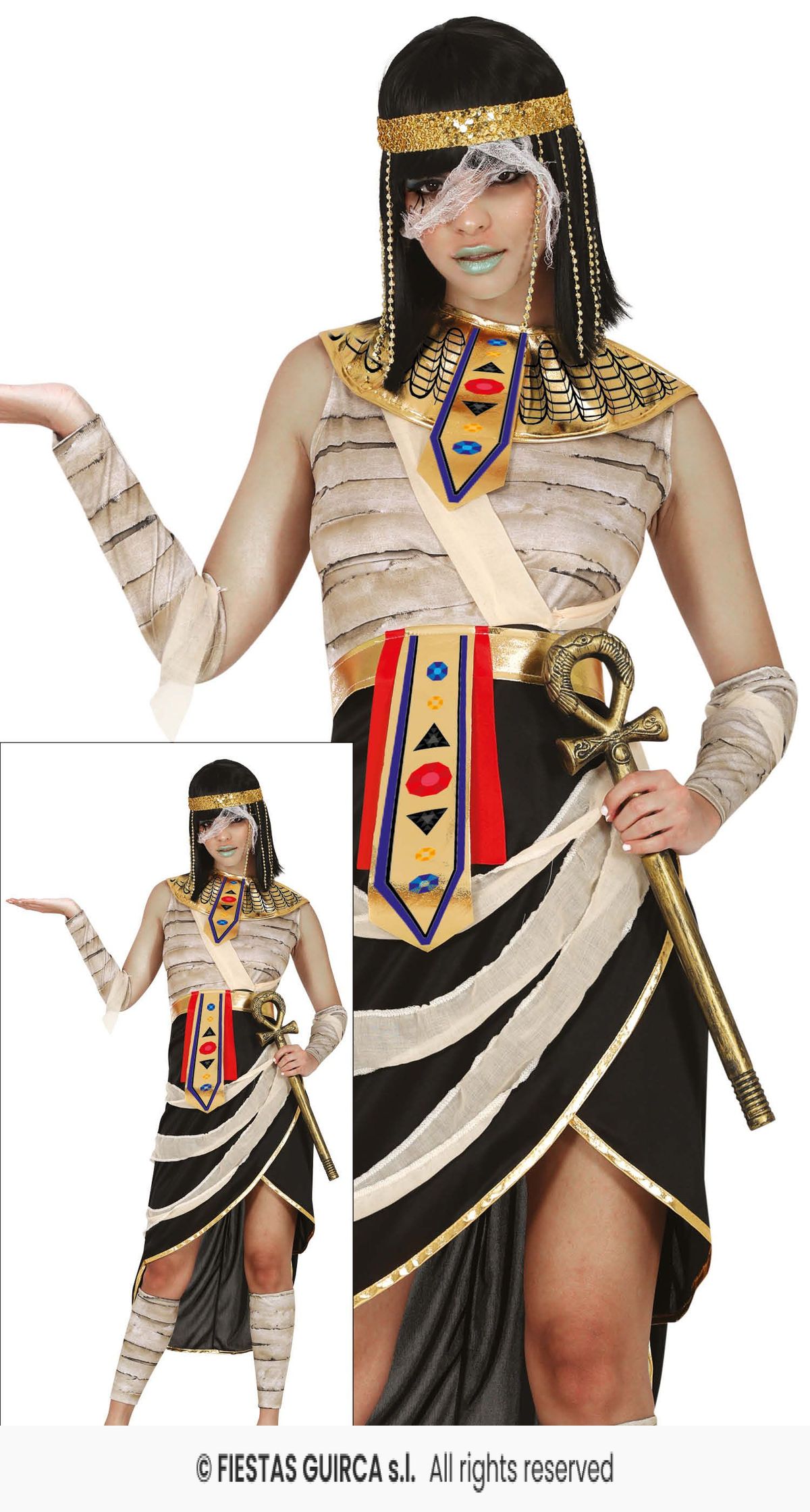 Disfraz momia egipcia adulta Talla L