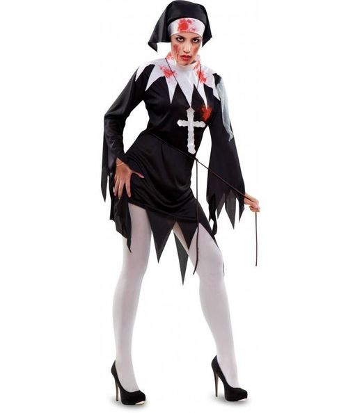 Costume de nonne zombie