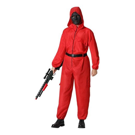 Disfraz Mono Rojo juego del Calamar adulto