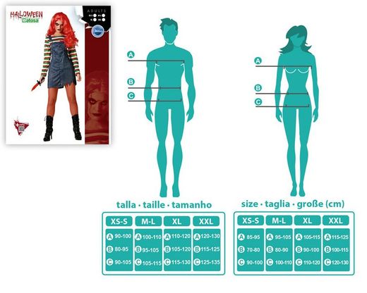 Disfraz de muñeca diabólico Chucky mujer