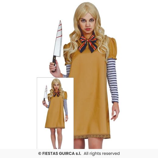 Disfraz muñeca terrorifica halloween