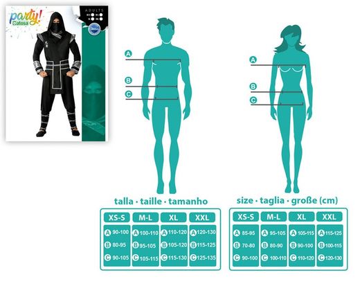 Disfraz ninja adulto