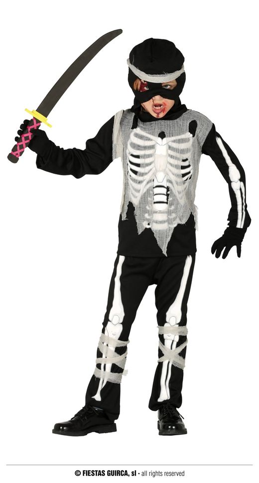 Disfraz ninja esqueleto halloween intanfil