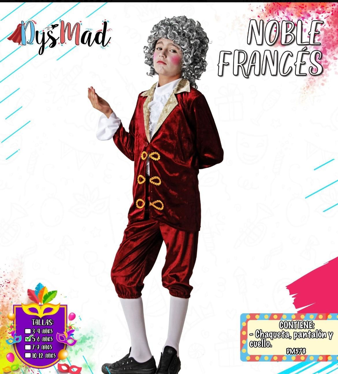 Disfraz Noble Marqués 10-12 años