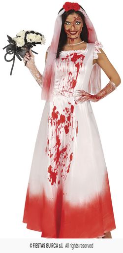 Disfraz novia cadáver zombi adulta