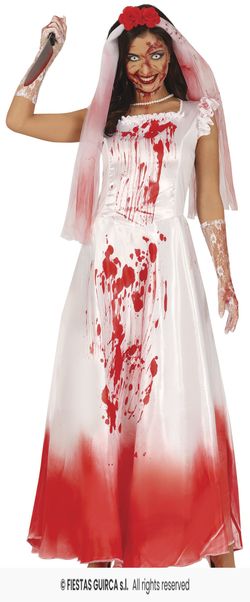 Disfraz novia cadáver zombi adulta