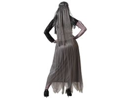 Disfraz Novia Halloween Gris Adulta