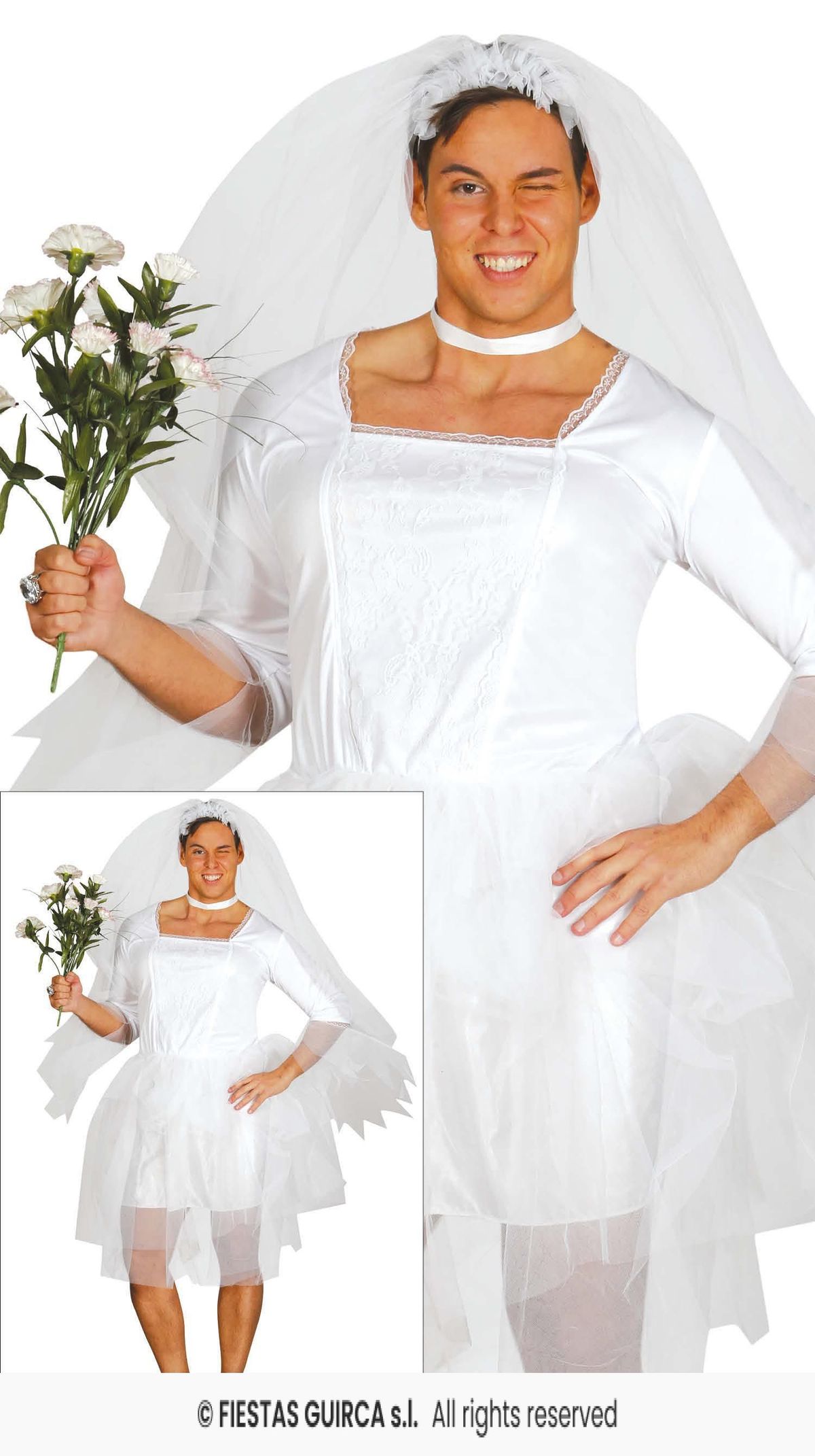 Disfraz Novia hombre adulto L